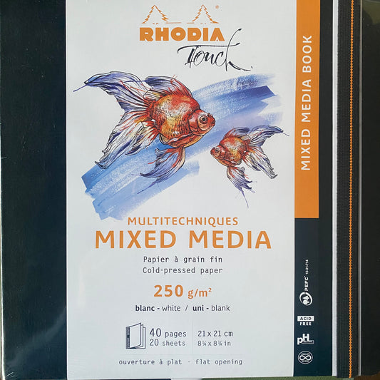 Rhodia Touch Carnet de croquis Multitechniques 21x21 cm