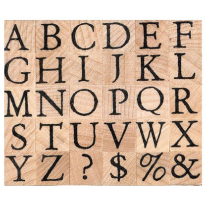 ARTEMIO Tampons en bois alphabet majuscule - Artemio - millenotes