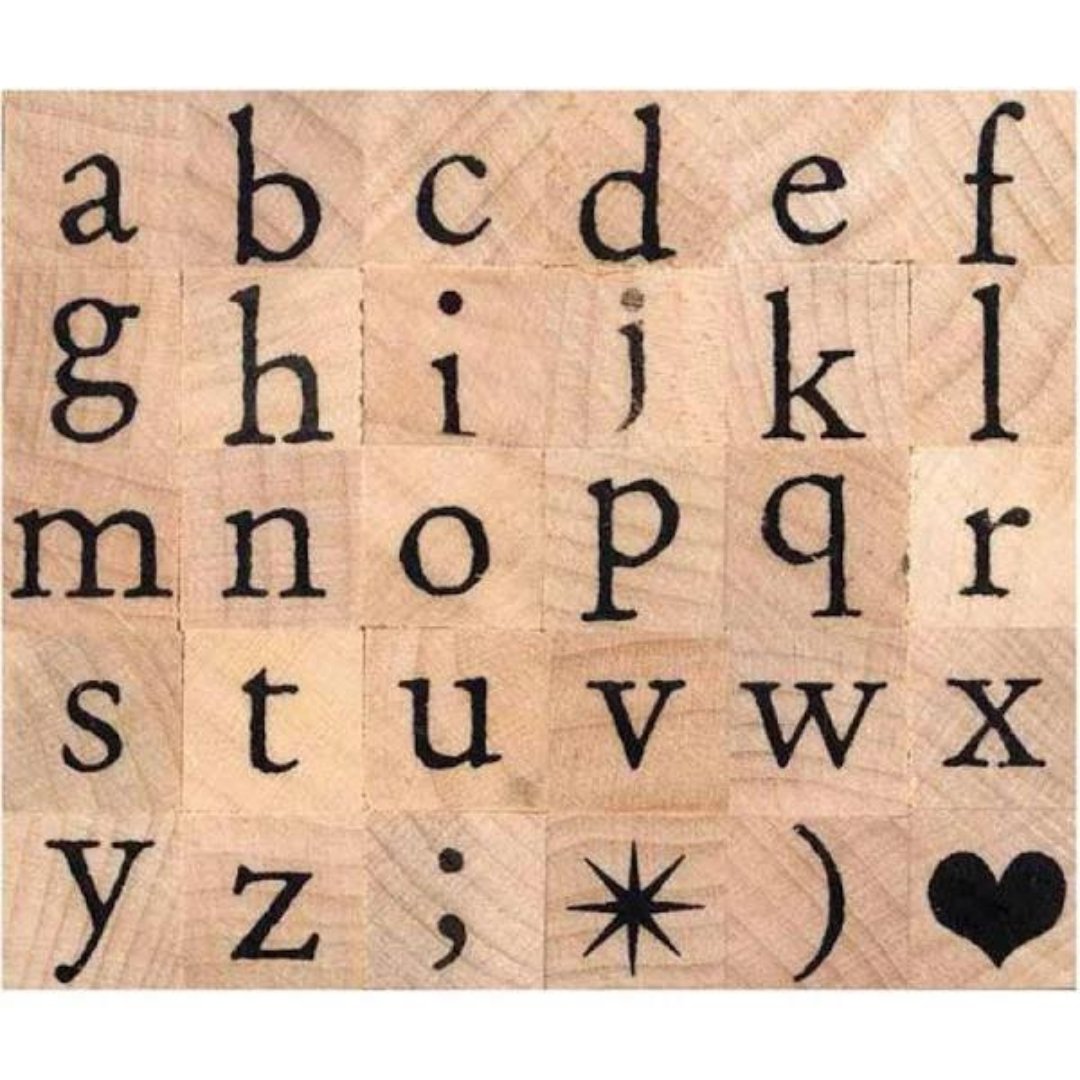 ARTEMIO Tampons en bois alphabet miniscule - Artemio - millenotes