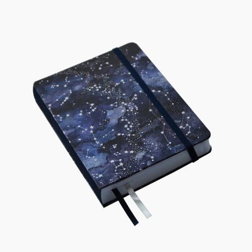 Ciel de nuit - Carnet pointillé couverture rigide 150g (A5) - Devangari-art - millenotes