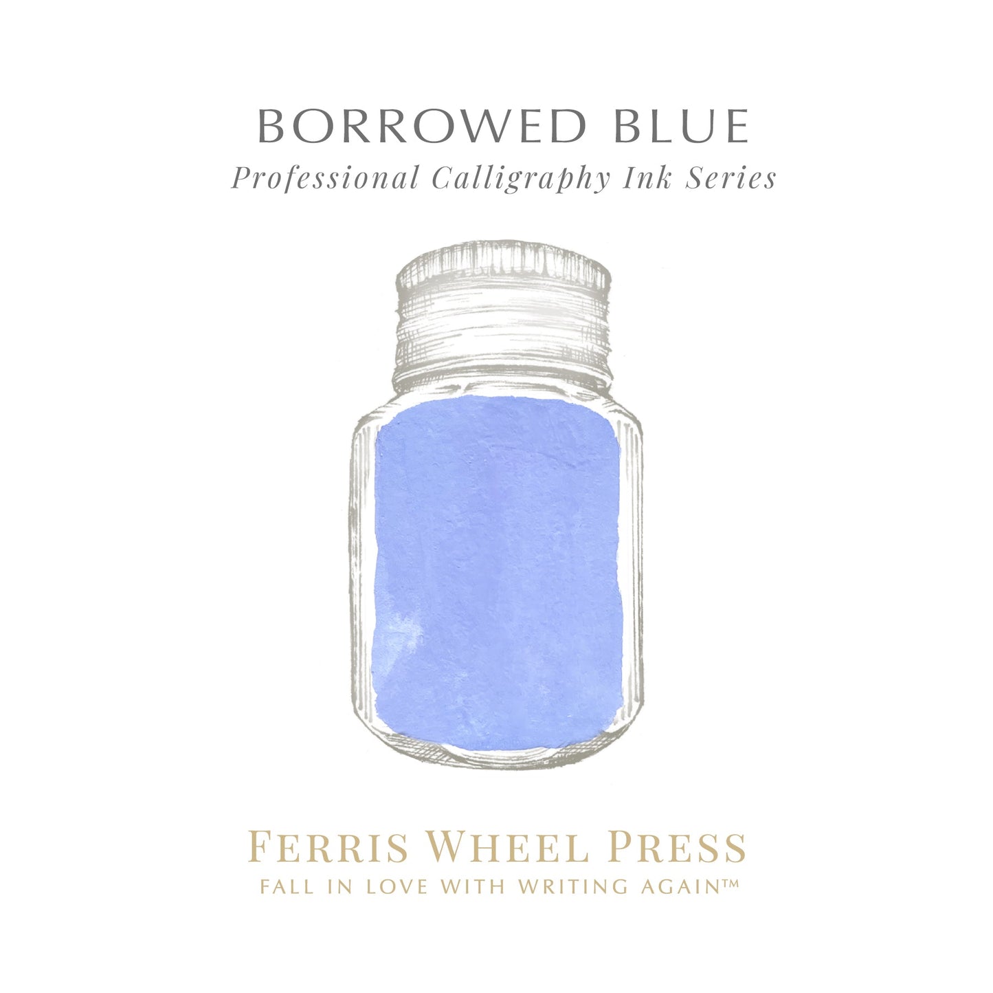 Encre de Calligraphie Ferris Wheel Press | Borrowed Blue - Ferris Wheel Press - millenotes