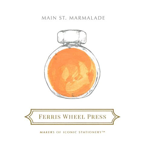 Encre pour stylo plume Ferris Wheel Press | Cremè à l'orange - Ferris Wheel Press - millenotes