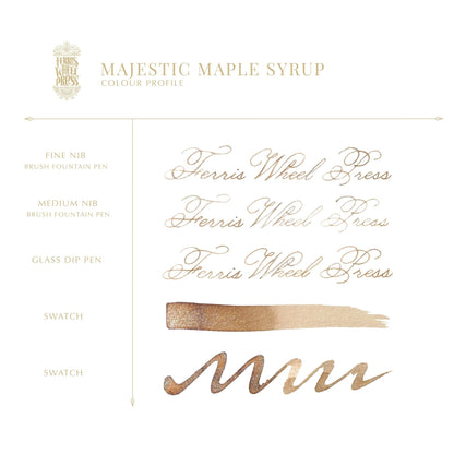 Encre pour stylo plume Ferris Wheel Press | Majestic Maple Syrup - Ferris Wheel Press - millenotes