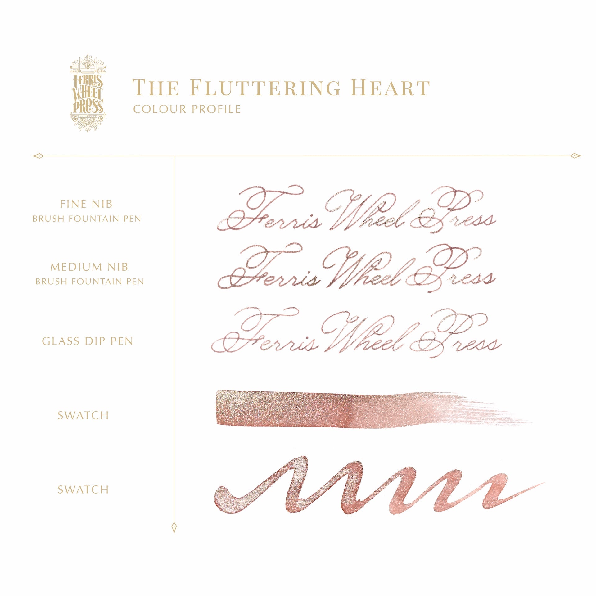 Encre pour stylo plume Ferris Wheel Press | The Fluttering Heart - Ferris Wheel Press - millenotes
