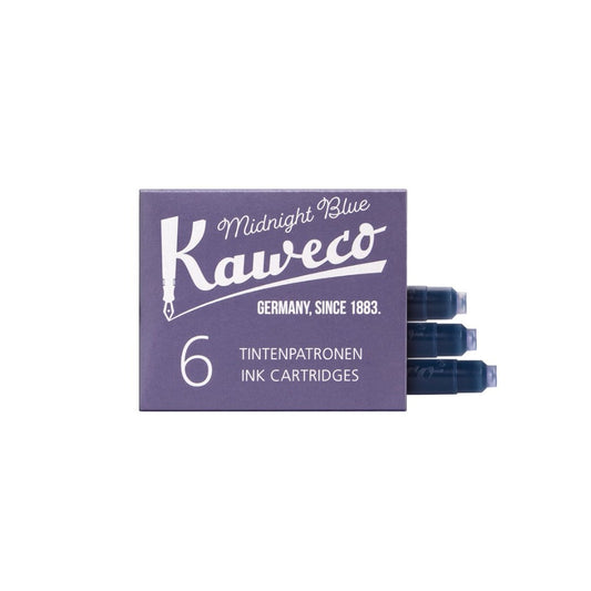 Kaweco 6 Cartouches d'encre Bleu Nuit - Kaweco - millenotes