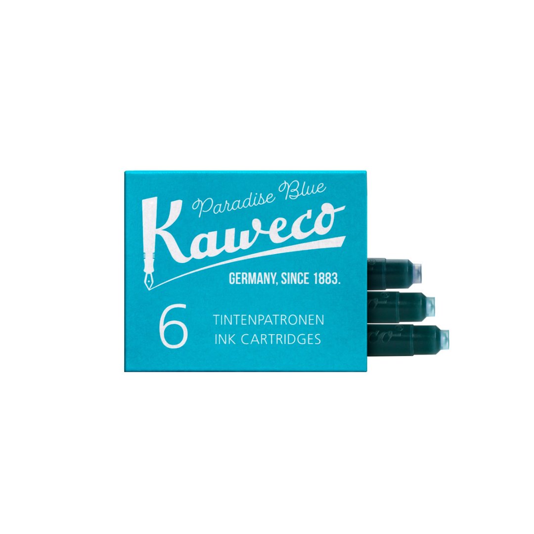 Kaweco 6 Cartouches d'encre Bleu Paradis - Kaweco - millenotes