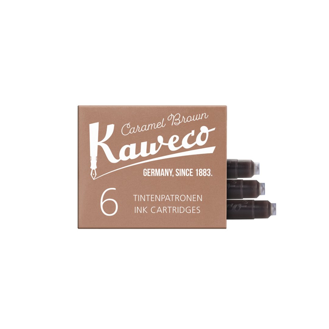 Kaweco 6 Cartouches d'encre Brun Caramel - Kaweco - millenotes
