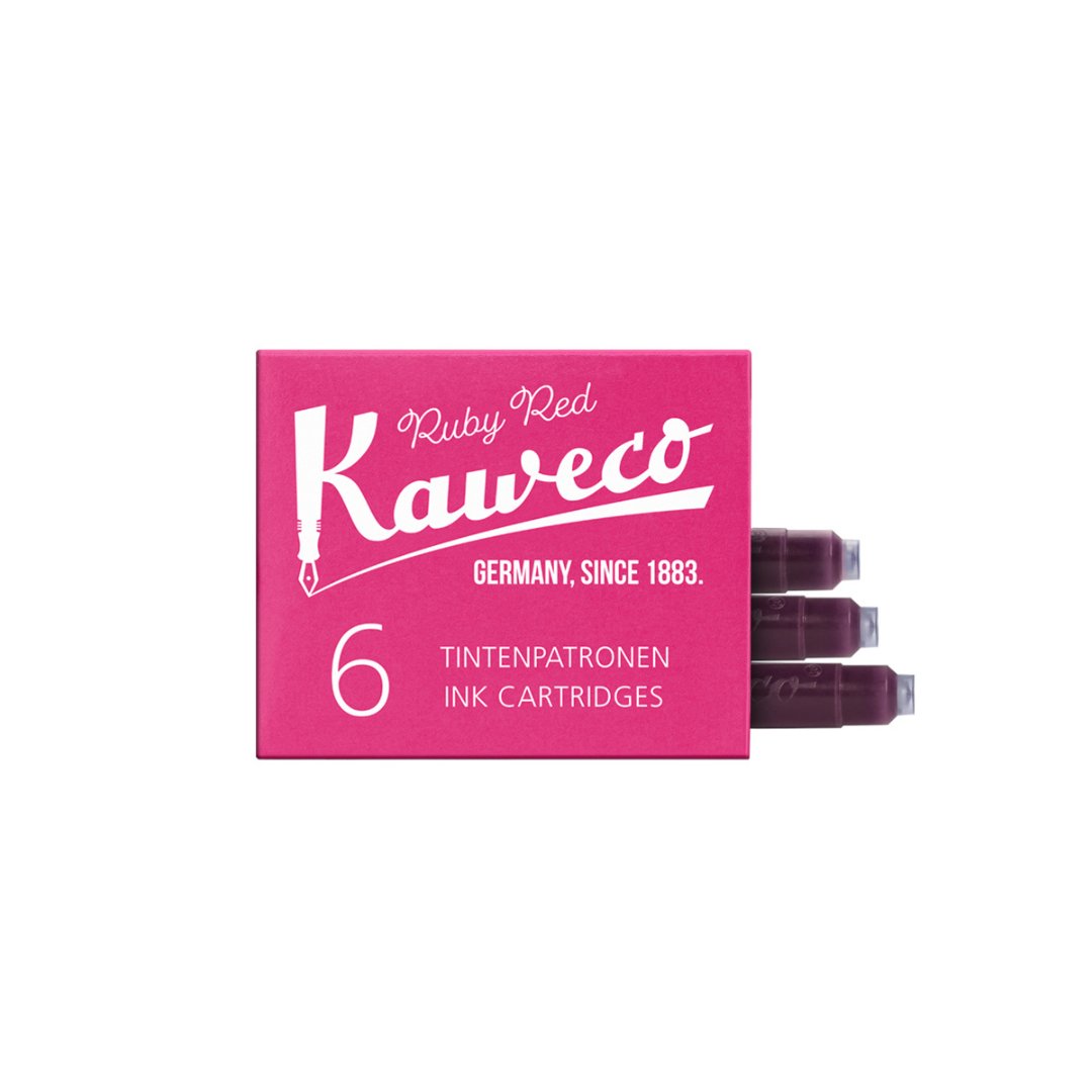 Kaweco 6 Cartouches d'encre Rouge Rubis - Kaweco - millenotes