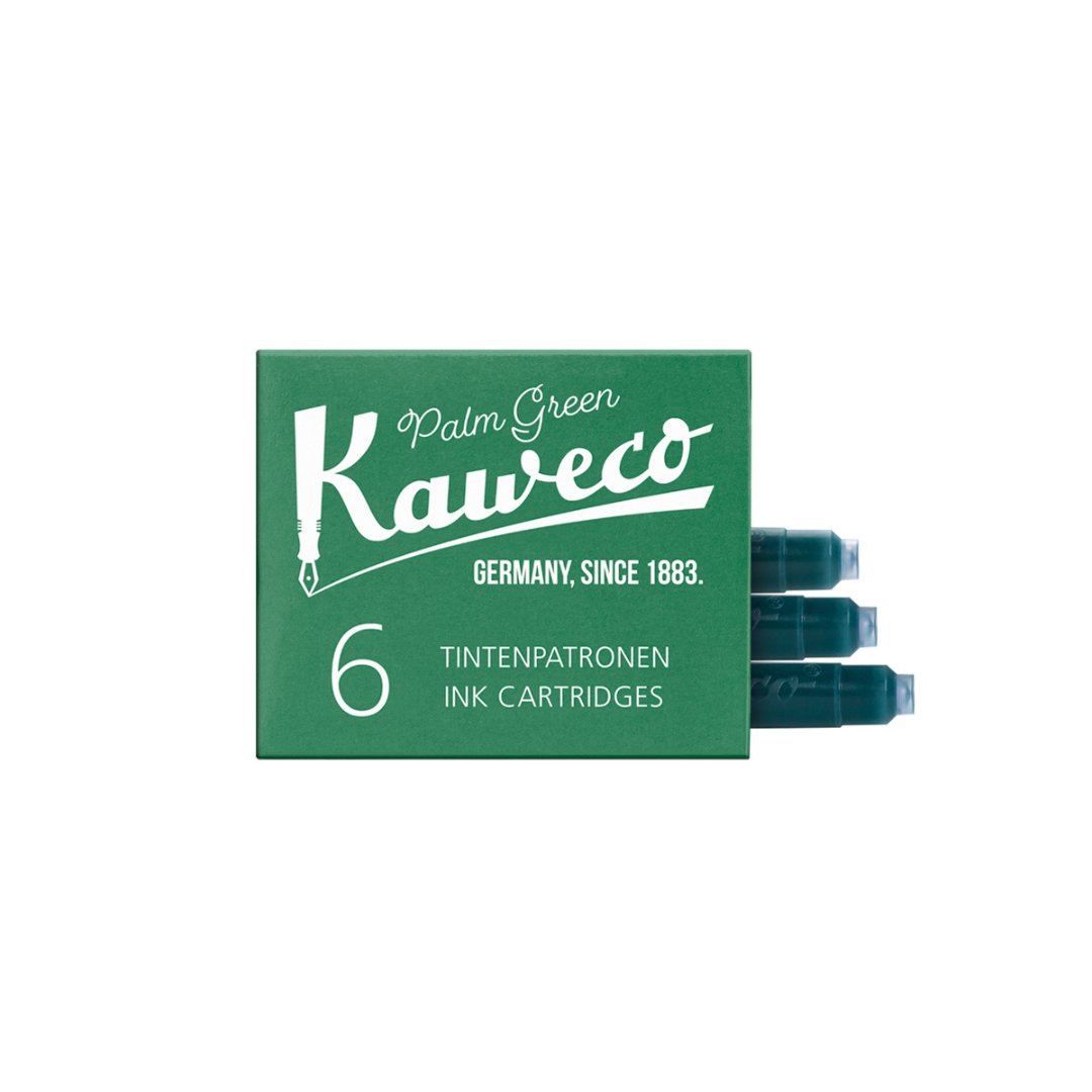 Kaweco 6 Cartouches d'encre Vert Palmier - Kaweco - millenotes
