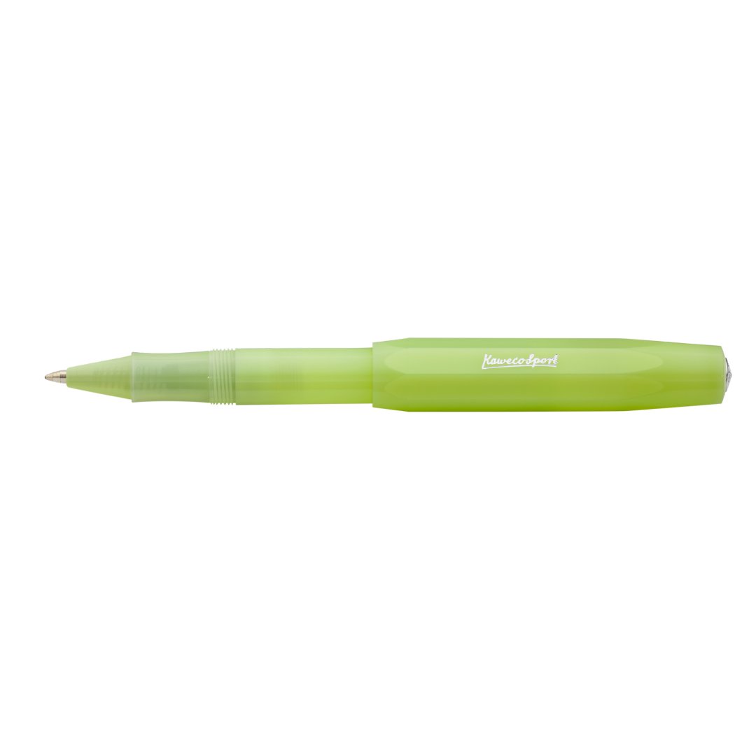Kaweco FROSTED SPORT Stylo Roller Citron Vert Givré - Kaweco - millenotes