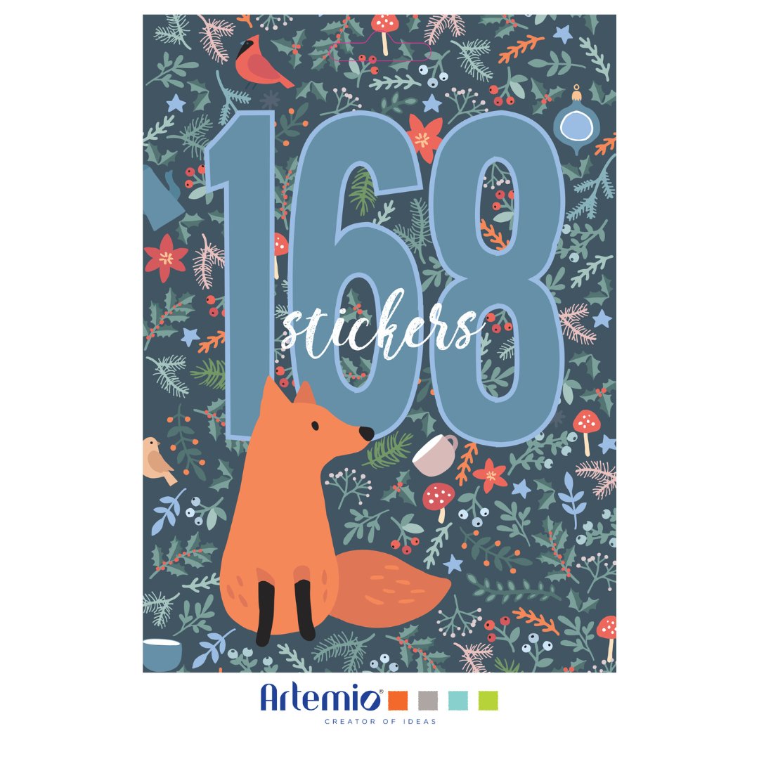 Livret de 168 stickers Artemio - Woodsy Christmas - Stickers de Noël - Artemio - millenotes