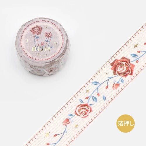 Masking Tape Japonais Premium BGM Rose Vintage - BGM - millenotes