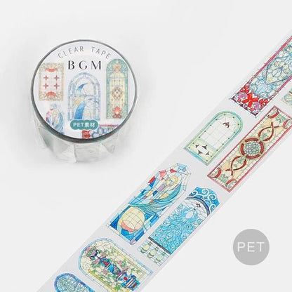 Masking Tape Japonais Premium BGM Transparent Vitraux - BGM - millenotes