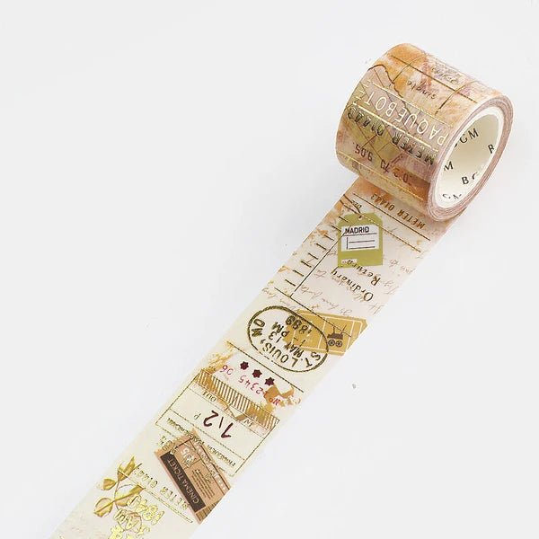 Masking Tape Japonais Washi | Billets d'or - BGM - millenotes