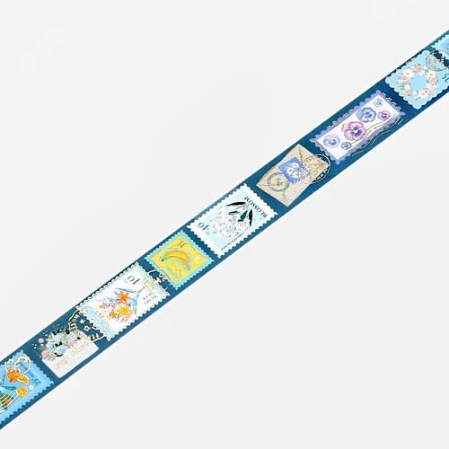 Masking Tape Japonais Washi | Timbres Fleuris - BGM - millenotes