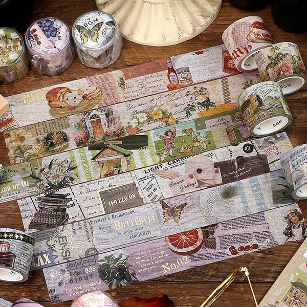 Masking Tape Japonais Washi | Ville romantique - BGM - millenotes