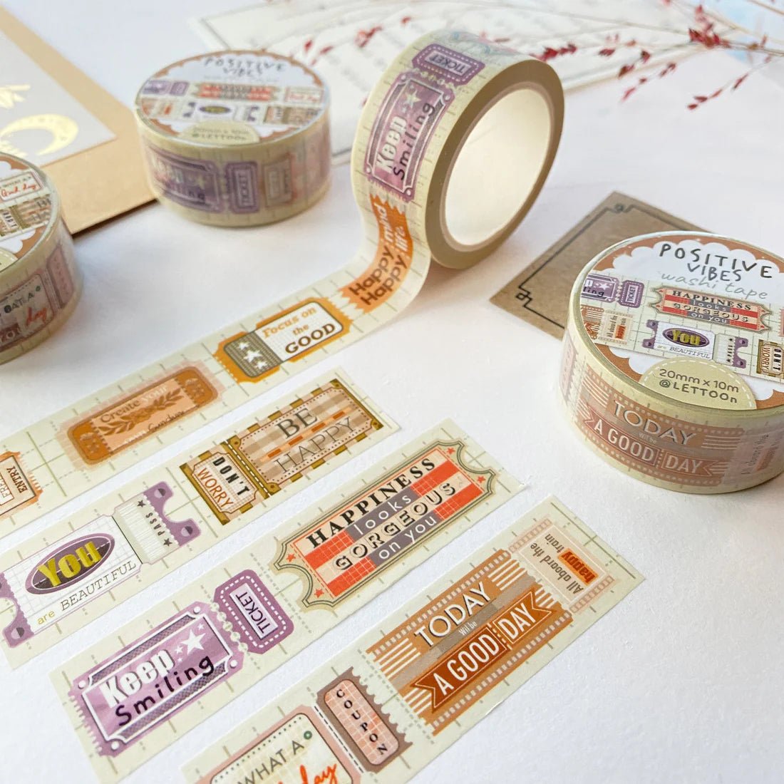 Masking tape | Positive vibes - LET'TOOn - millenotes