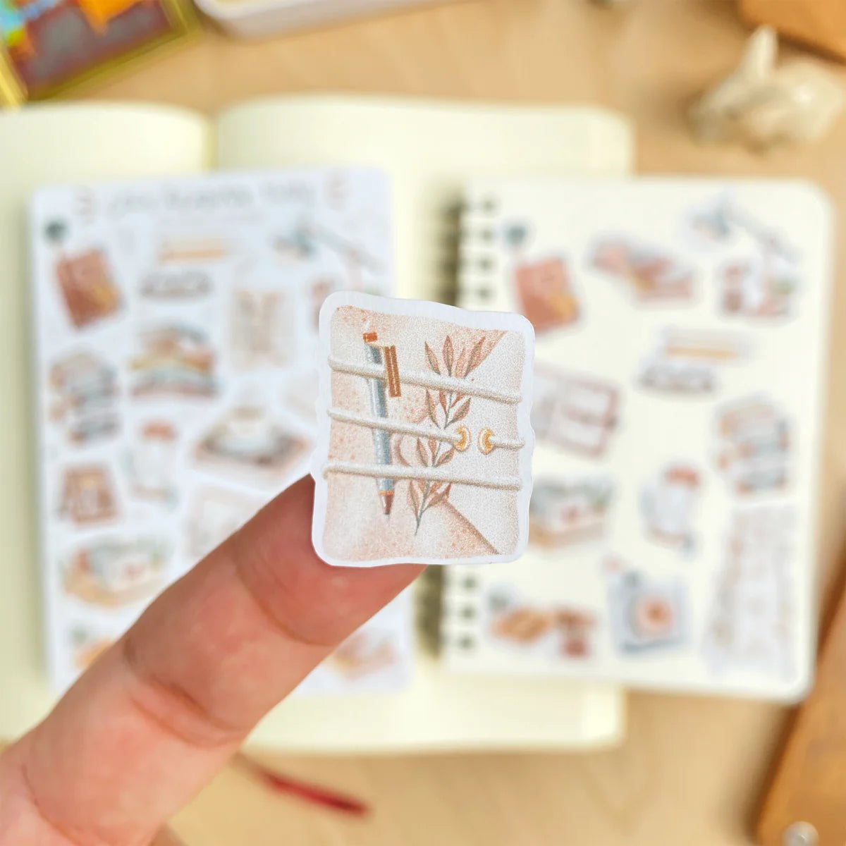 Stickers décoratifs | Cozy reading time (papier semi-transparent) - LET'TOOn - millenotes