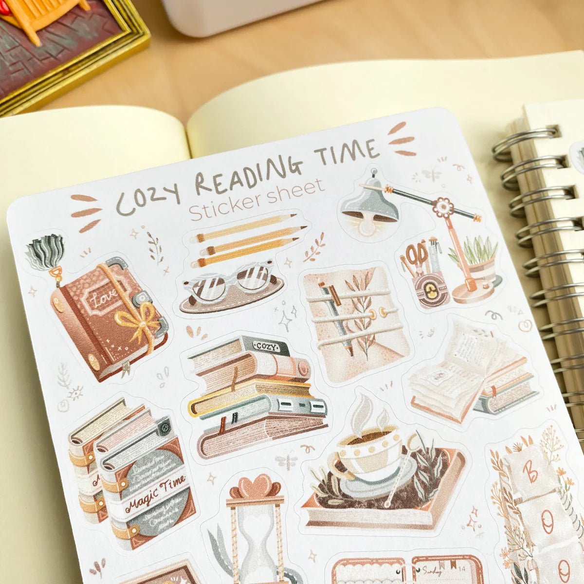 Stickers décoratifs | Cozy reading time (papier semi-transparent) - LET'TOOn - millenotes