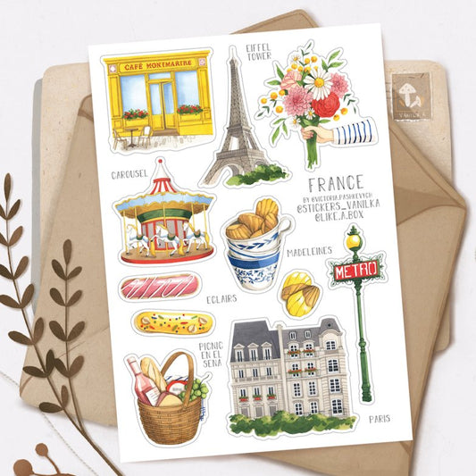 Stickers Décoratifs | France - Vanilka Stickers - millenotes