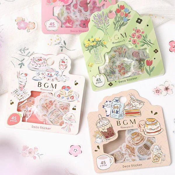 Stickers Décoratifs Japonais | Bouquets de fleurs - BGM - millenotes