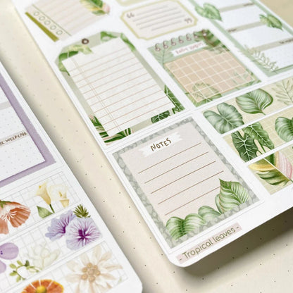 Stickers décoratifs | L'essentiel du bullet journal - plantes - LET'TOOn - millenotes