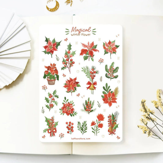 Stickers décoratifs | Magical winter flowers - LET'TOOn - millenotes