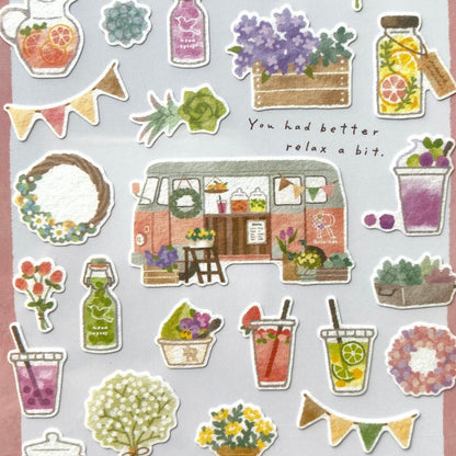 Stickers Japonais Mind Wave | Cute summer truck - Mind Wave - millenotes
