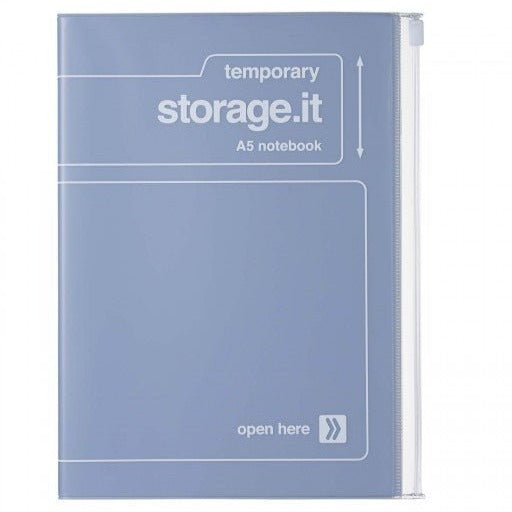 Storage.it | Carnet de notes A5 Couverture zippée recyclée - Mark's - Jaune pastel - millenotes