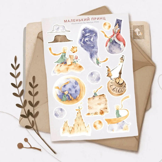 The little prince - Decorative Stickers - Vanilka Stickers - millenotes - Le petit prince