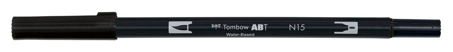 Tombow ABT dual brush pen - single colours - Tombow - Black ABT-N15 - millenotes