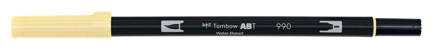 Tombow ABT dual brush pen - single colours - Tombow - Light sand ABT-990 - millenotes