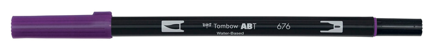 Tombow ABT dual brush pen - single colours - Tombow - Royal purple ABT-676 - millenotes