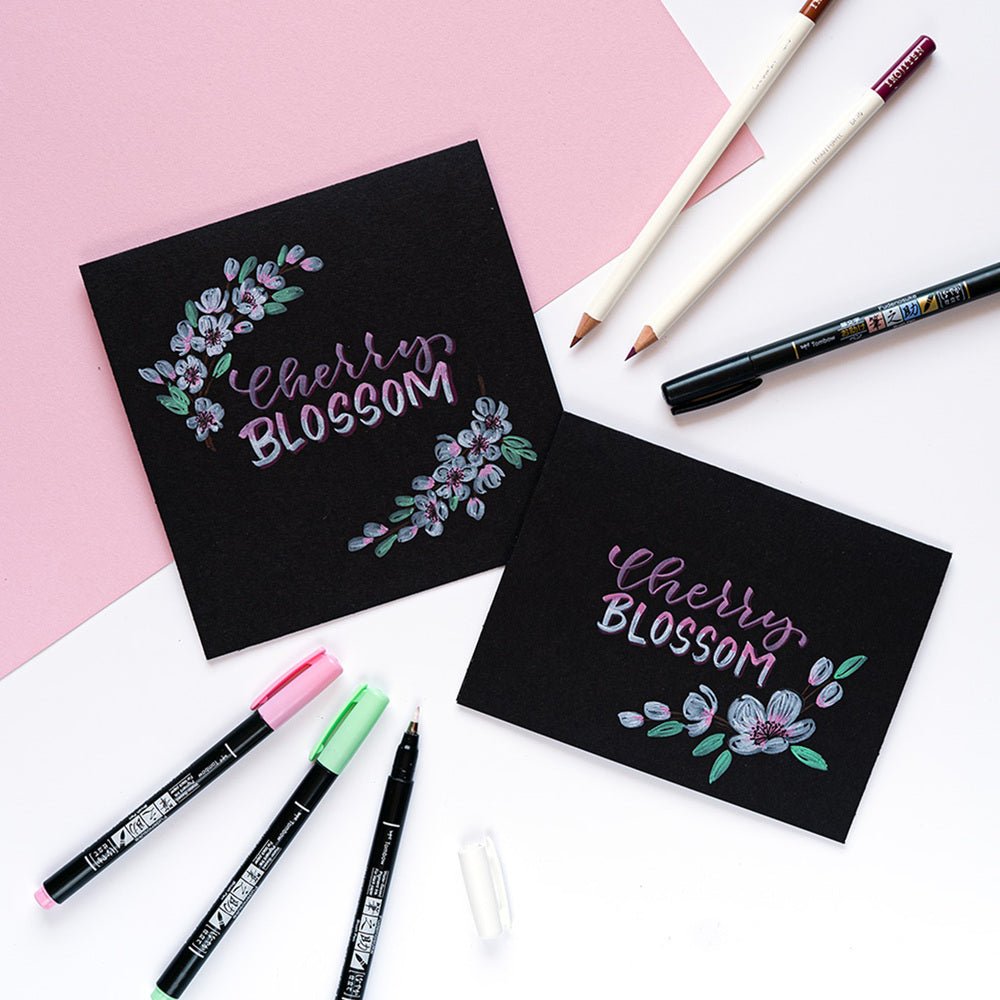 Tombow Fudenosuke Brush Pen Soft Tip Pastel Set millenotes