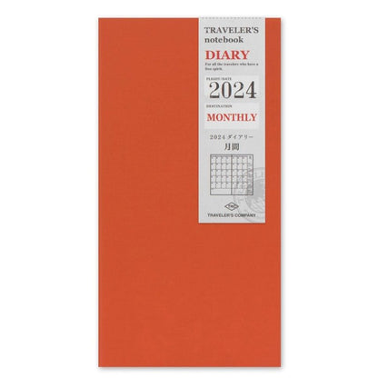 TRAVELER'S NOTEBOOK Agenda 2024 Mensuel (Classique) - TRAVELER'S COMPANY - millenotes