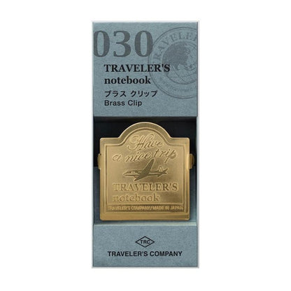 Traveler's Notebook Pince clip en laiton Voyages - TRAVELER'S COMPANY - millenotes